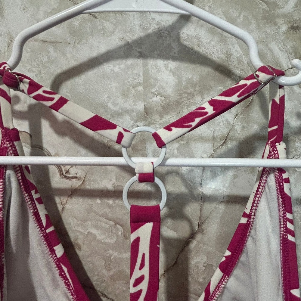 Kona Sol Floral One Piece Swimsuit with Adjustable Side Ties - Picture 8 of 9